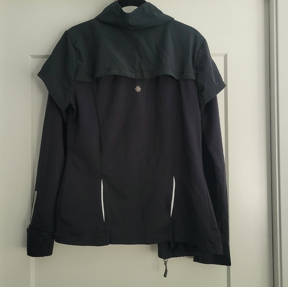 ATHLETA Black Zip-up Jacket sz M - Picture 3 of 14